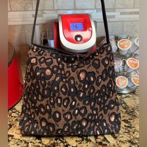 Tapestry Animal Print Shoulder Bag